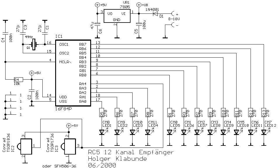 Several RC5 Infrared Transmitter Circuit Diagram Schematic ... panasonic tv wiring diagrams 