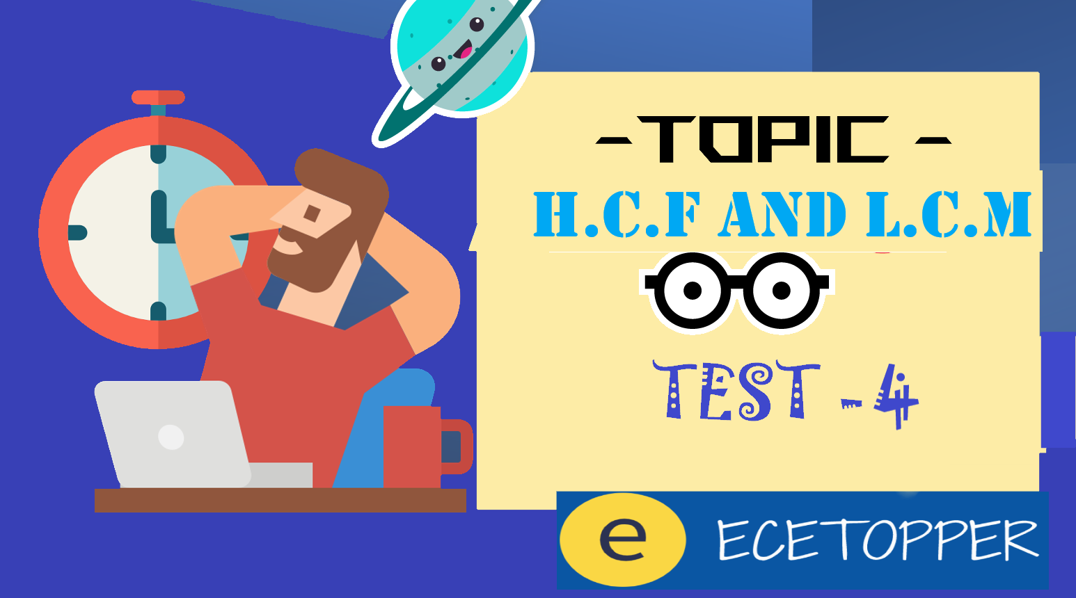Aptitude MCQ TEST With Solutions And Explanations Topic H C F And L C M Test 1