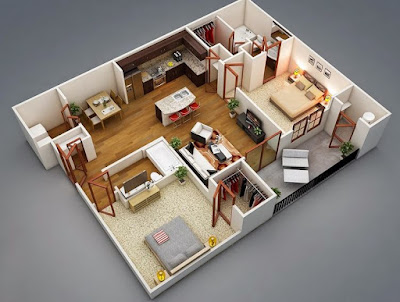 Contoh Desain Interior Rumah Tipe 36 Luas 60 Modern Minimalis Contoh Desain Interior Rumah Tipe 36 Luas 60 Modern Minimalis