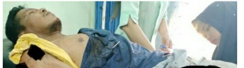 Korban saat mendapat perawatan di rumah sakit. Korban saat mendapat perawatan di rumah sakit.