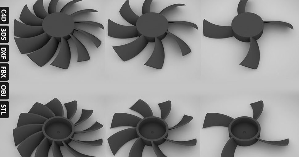 3 Fan Different blades Layth Jawad