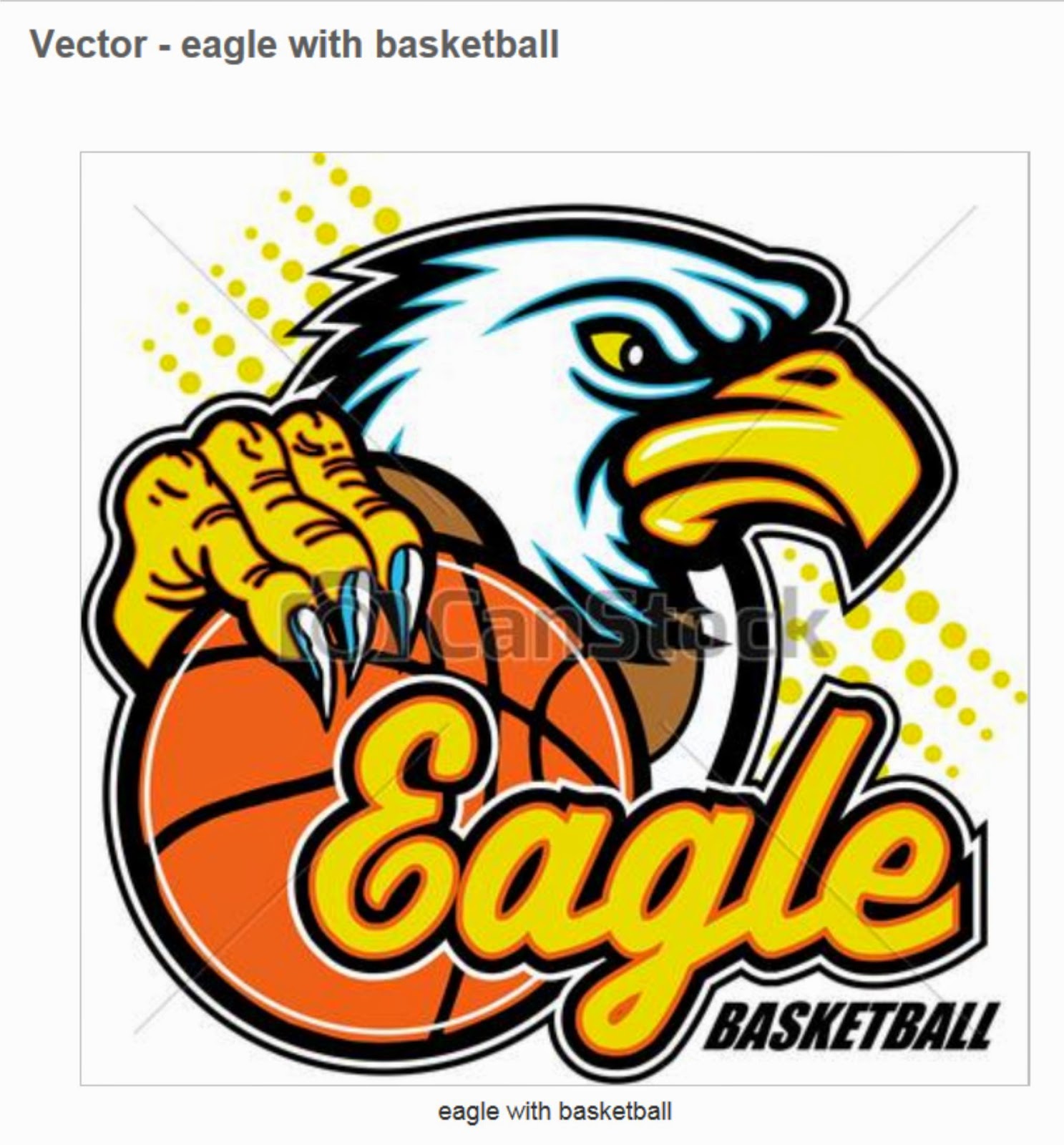 free eagle basketball clipart - photo #34