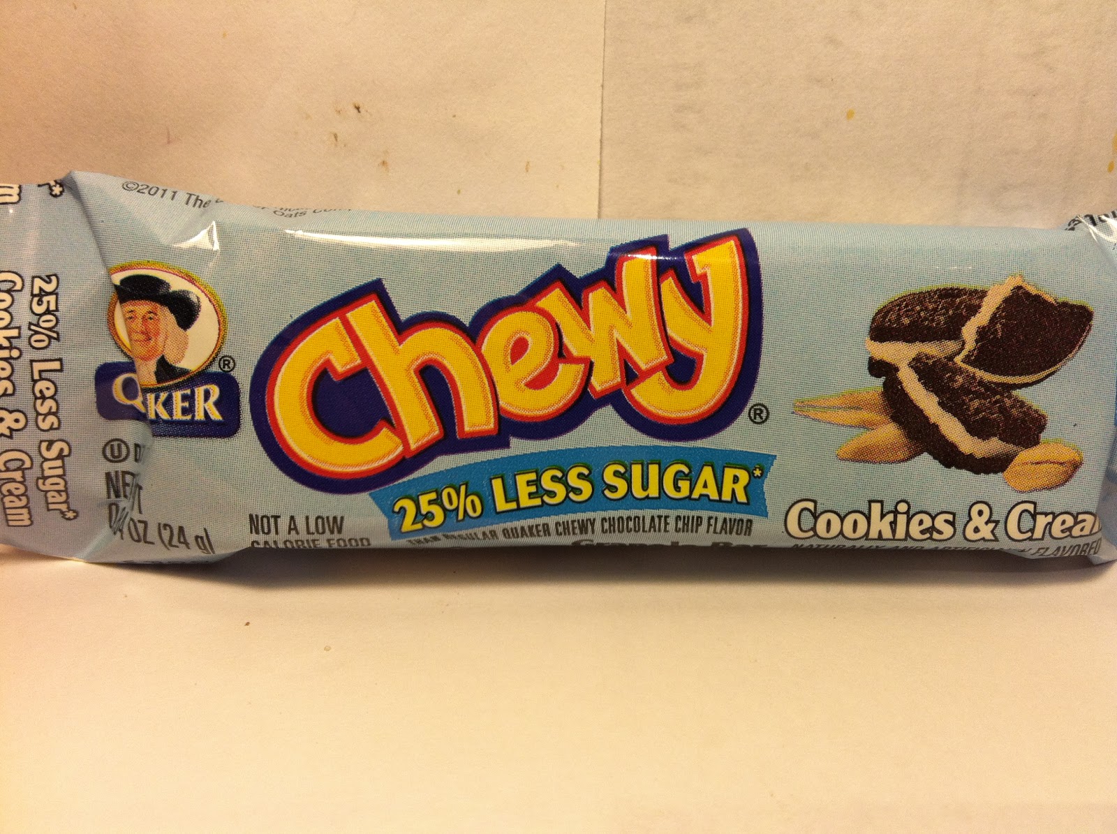 Crazy Food Dude Review Quaker Chewy Cookies & Cream Granola Bar