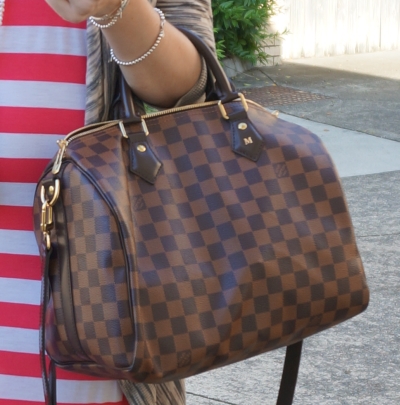 Authentic Louis Vuitton Speedy Bandouliere 30 in Damier Ebene