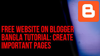 Create important pages for the website Create important pages for the website