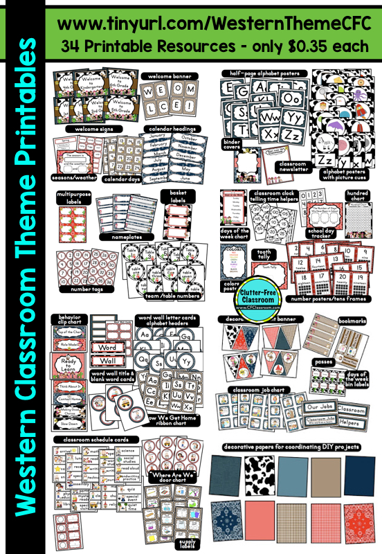 Western Themed Classroom Ideas Printable Classroom Decorations