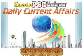 Kerala PSC Malayalam Current Affairs 03 September 2019