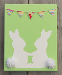 bunny easter canvas pom features decor fashionista moody inspiration fun