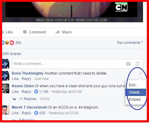 how to delete comment on facebook wall how to delete comment on facebook wall