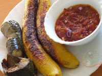 Boli , Nigerian Roasted Plantain , (Nigerian Grilled Plantain), how to make boli 