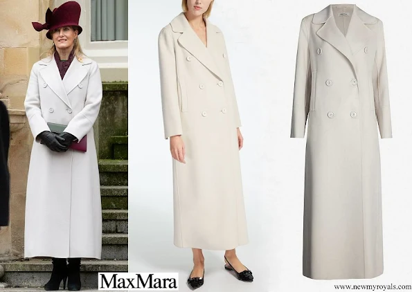 The Countess of Wessex wore MAX MARA Custodi double-breasted wool coat