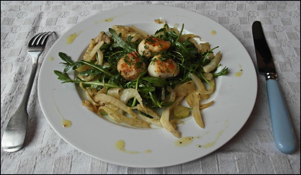 LA CUISINE DE L'ARGONNAIS: Salade de noix de St-Jacques