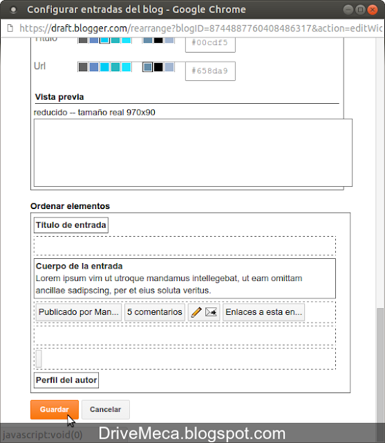 DriveMeca eliminando fecha y hora de artículos de Blogger paso a paso DriveMeca eliminando fecha y hora de artículos de Blogger paso a paso