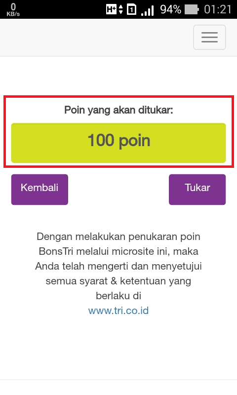 Cara Tukar BonsTri dengan Pulsa Kuota dan Berbagai Voucher Menarik