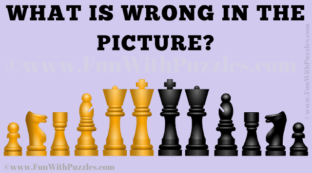 Chess Puzzle: Spot the Mistake in the Chess Pieces