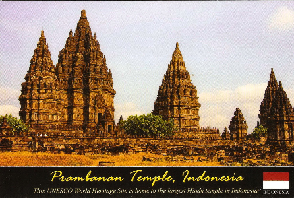 My Postcard Collection Indonesia Prambanan Temple Compounds