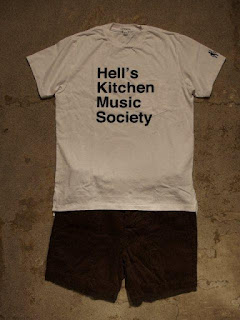 EG WORKADAY × SUNRISE MARKET "Hell's Kitchen Music Society Print T-Shirt - White/Black"