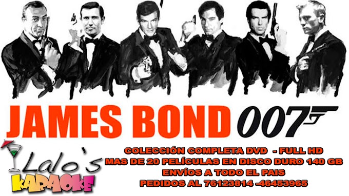James Bond 007 colección completa DVD - full HD en disco Duro
