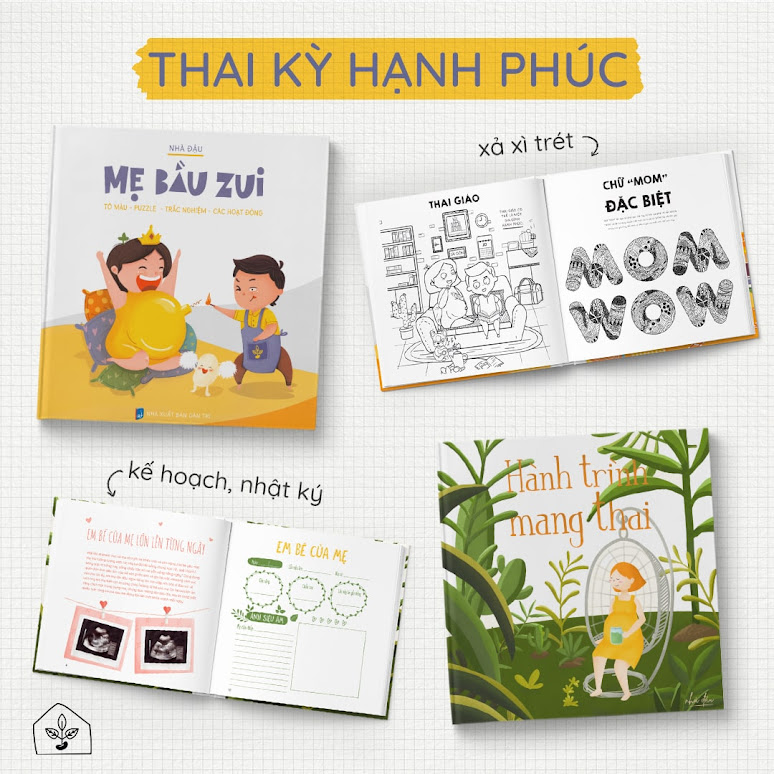 [A116] Trọn bộ sách tô màu cho Mẹ Bầu mang thai lần đầu
