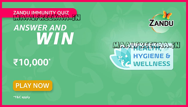 Zandu Immunity Quiz Time Amazon Zandu Immunity Quiz Answer & Win