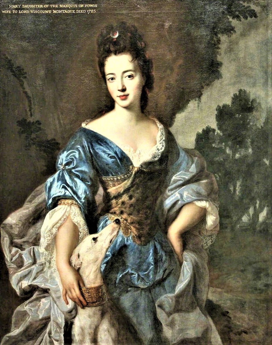 1688 Allegory of Diana Goddess of the Hunt with faithful Dog