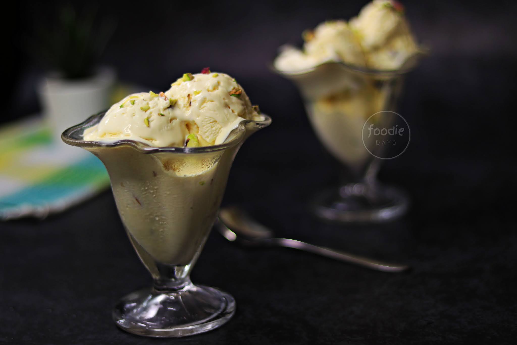 Custard Ice cream Easy eggless custard icecream without icecream machine