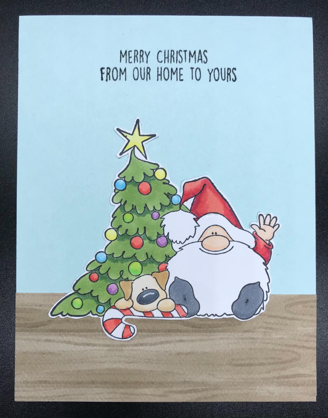 The three christmas gnomes thank you card Granny Cats Crafts