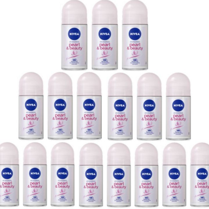 Nivea Women's Deodorant - Ladies Pearl and Beauty Anti-Perspirant Deo Roll-On