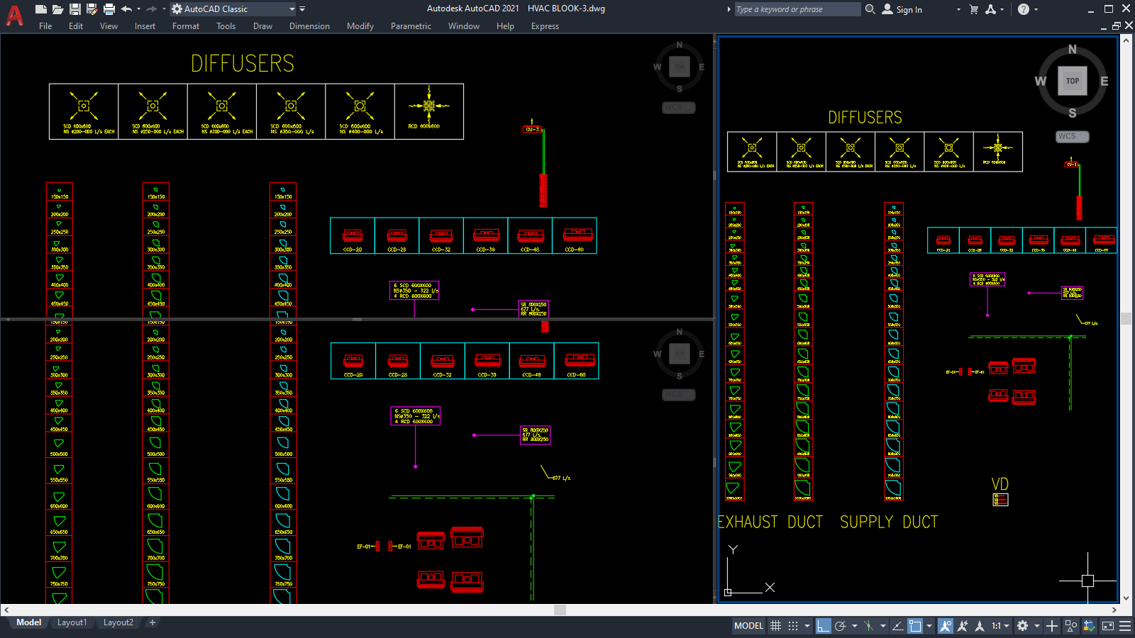 AutoCAD Blocks for HVAC Design [DWG]