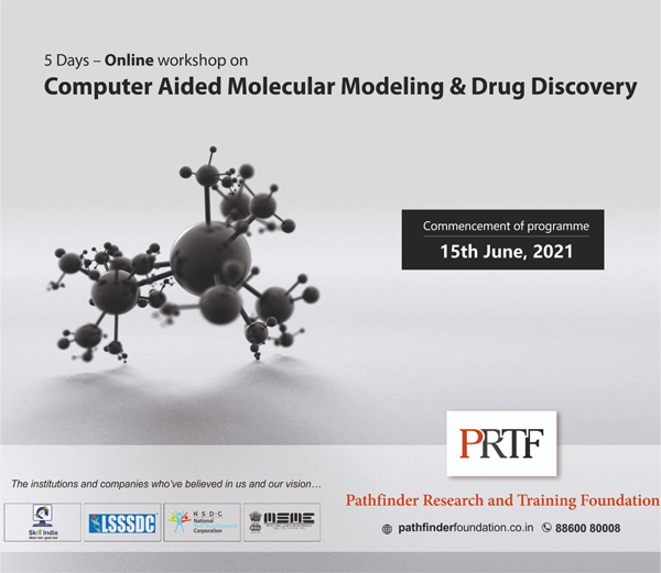 PRTF offers Online on Aided Molecular Modeling & Drug Discovery” from 15th