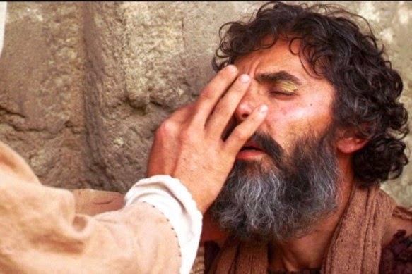 Znalezione obrazy dla zapytania: uzdrowienie niewidomego jezus błoto