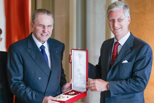 Queen Mathilde received Jacques Rogge, former President of the IOC, newmyroyals