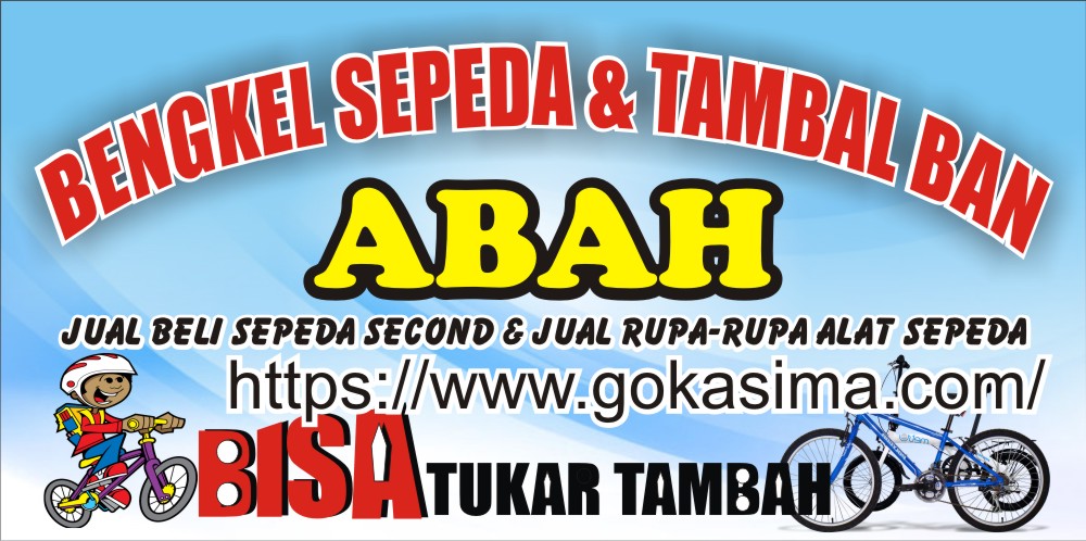 Download Contoh Spanduk Bengkel Sepeda CDR - KARYAKU