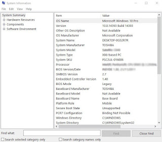 Cara Melihat Spesifikasi Laptop via System Information