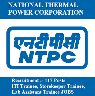 NTPC Recruitment 2016 | 117 Posts | ITI Trainee Jobs | Sarkari Naukri National Thermal Power Corporation, NTPC, freejobalert, Sarkari Naukri, NTPC Admit Card, Admit Card, ntpc logo