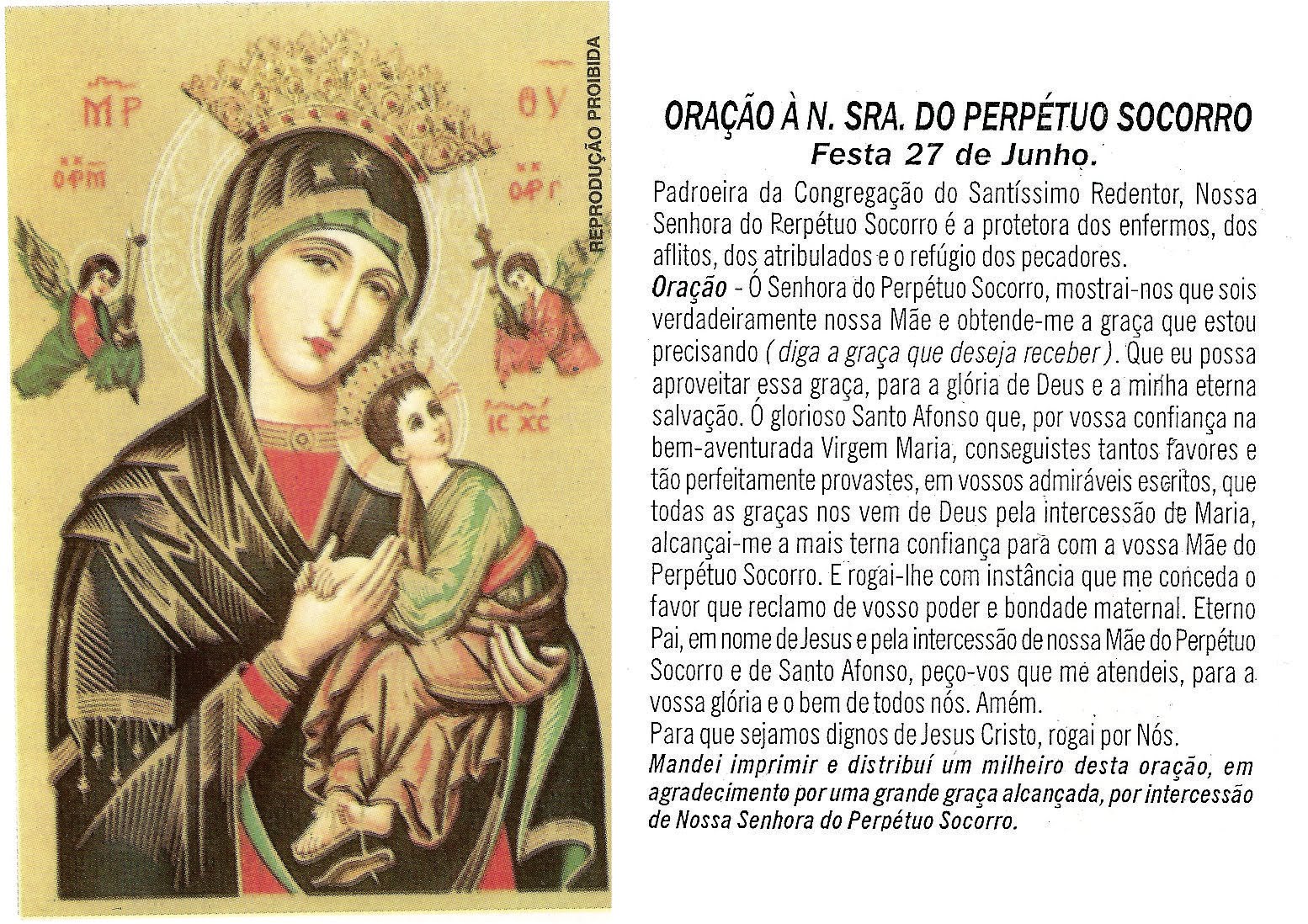 NOSSA SENHORA DO PERPÉTUO SOCORRO