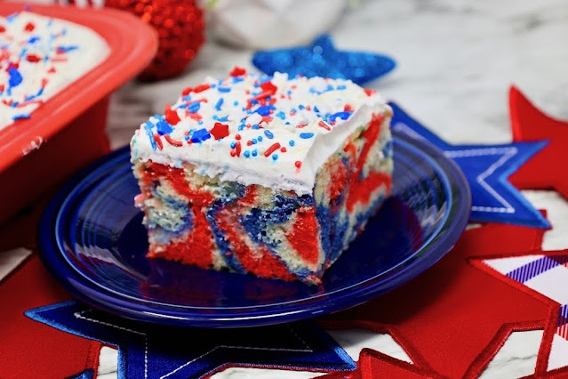 Patriotic Poke Cake