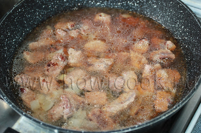 рецепт мяса по-горски с пошаговыми фото