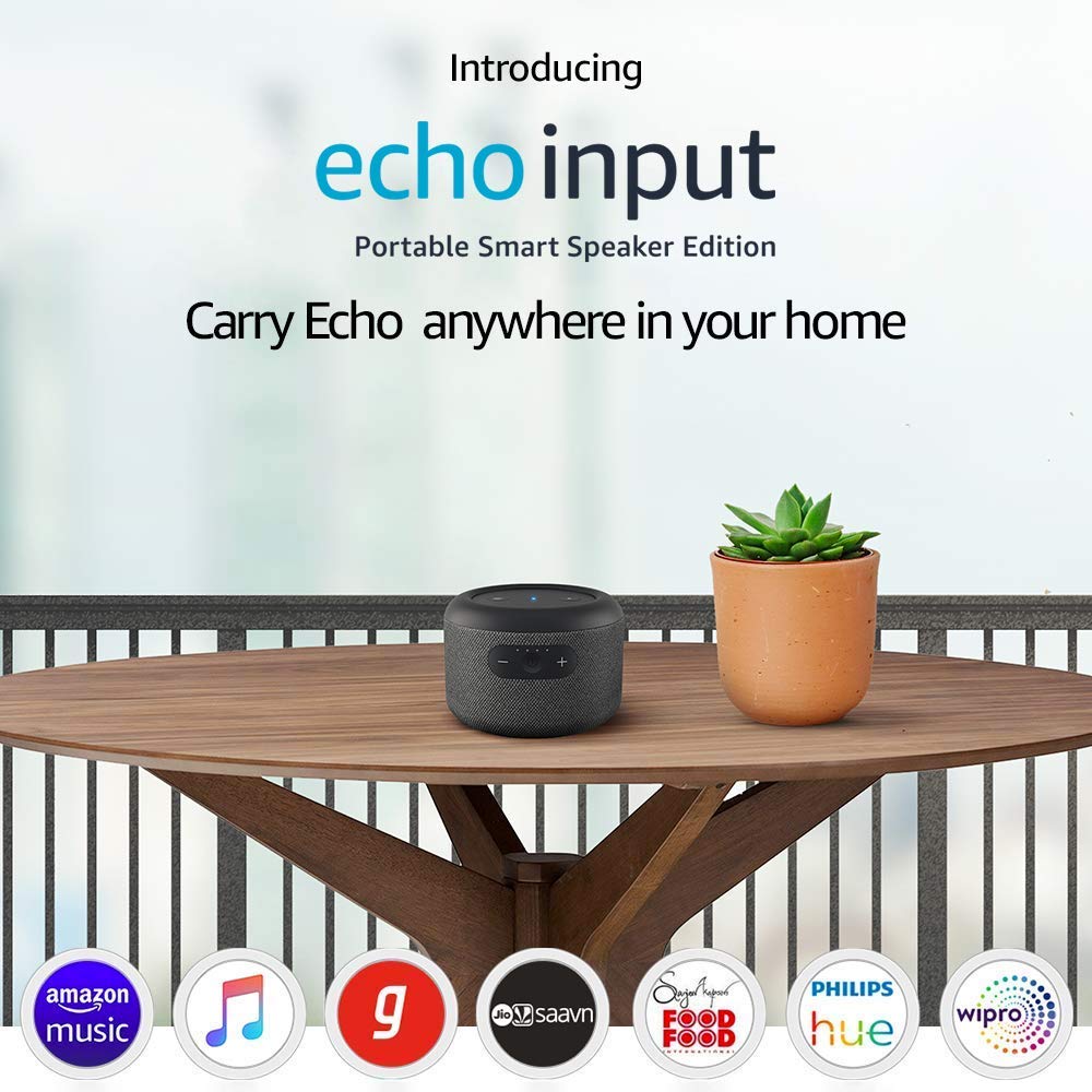 Amazon Echo Input Portable Smart Speaker Edition Launched in India
