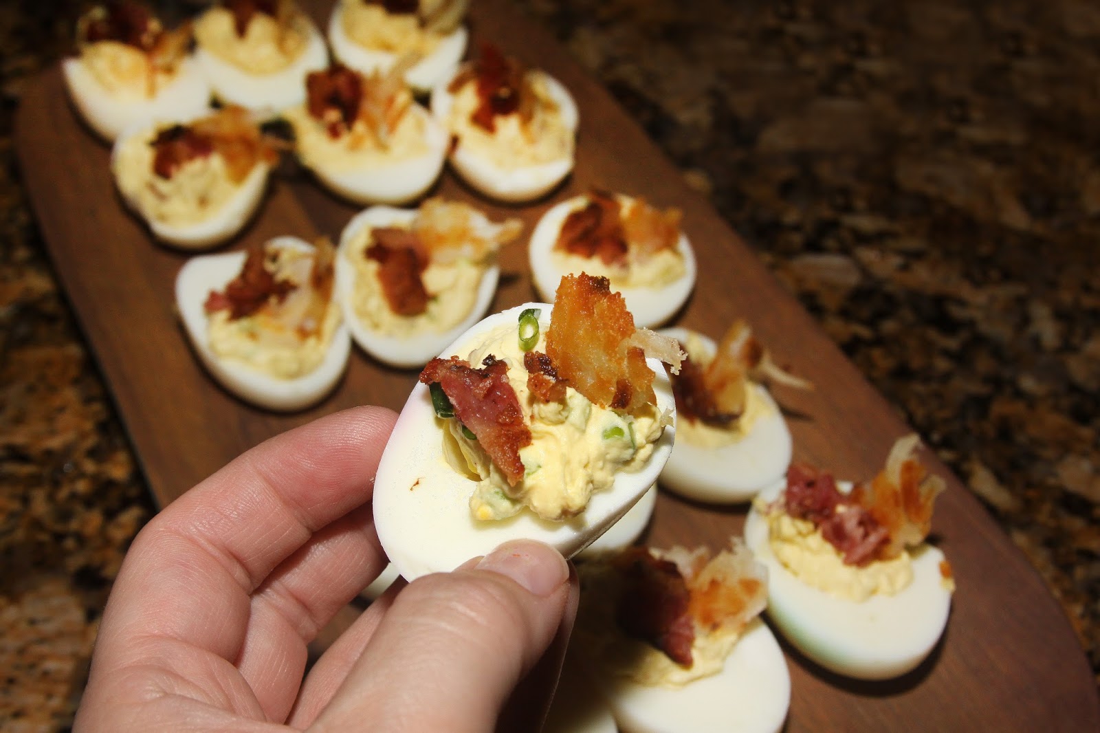 For the Love of Food: Breakfast Lovers Deviled Eggs