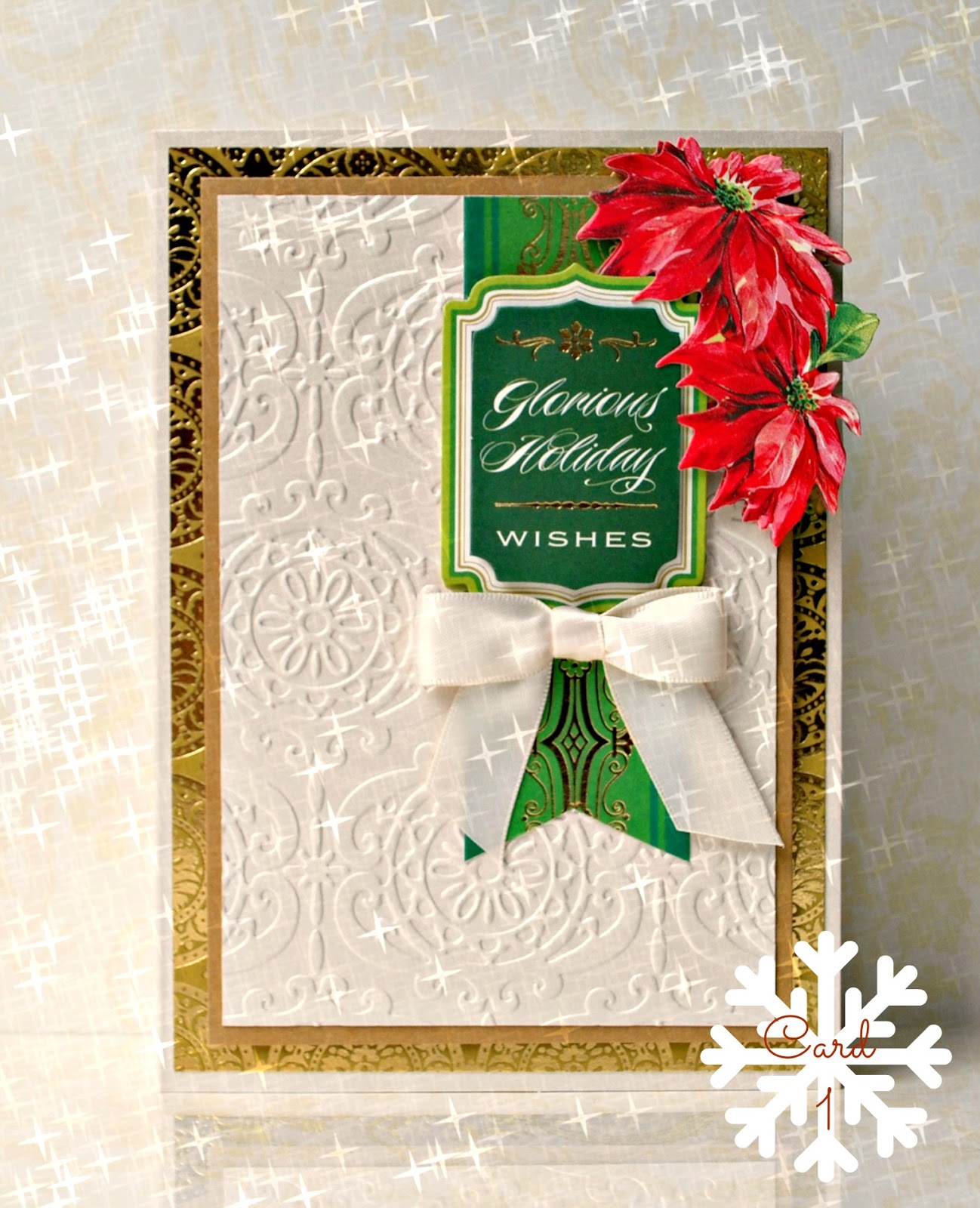 Crafty Creations with Shemaine 25 Days of Holiday Cards Day 1