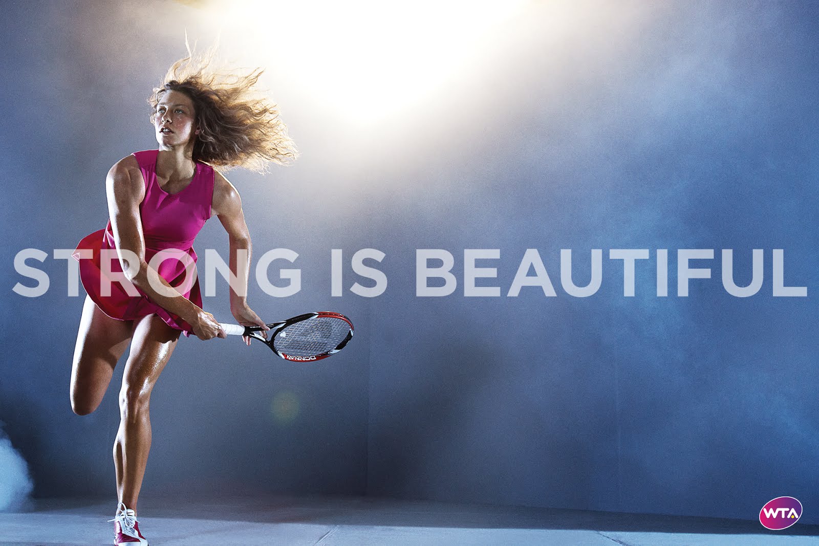 WTA. WTA логотип. Strong and beautiful. Strong is beautiful