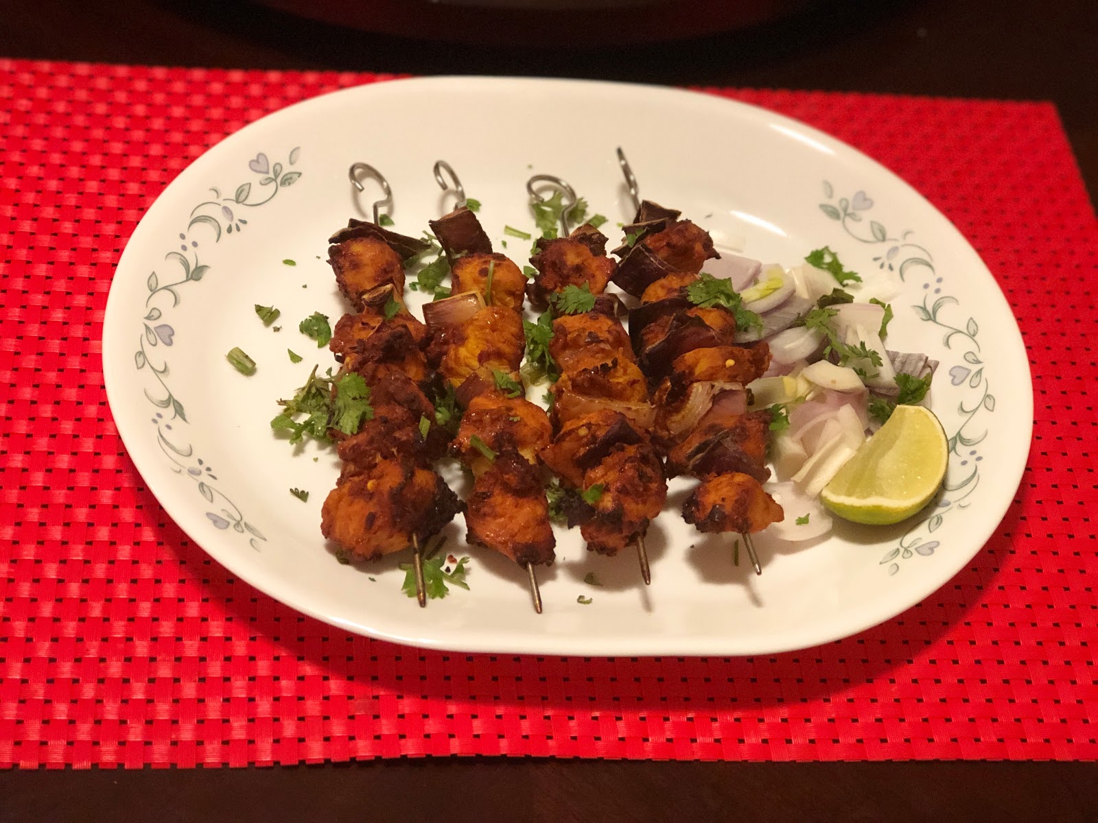 COOK AND BE HAPPY ! AIR FRYER CHICKEN TIKKA MASALA SKEWERS