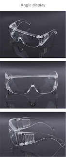 Medical safety glasses