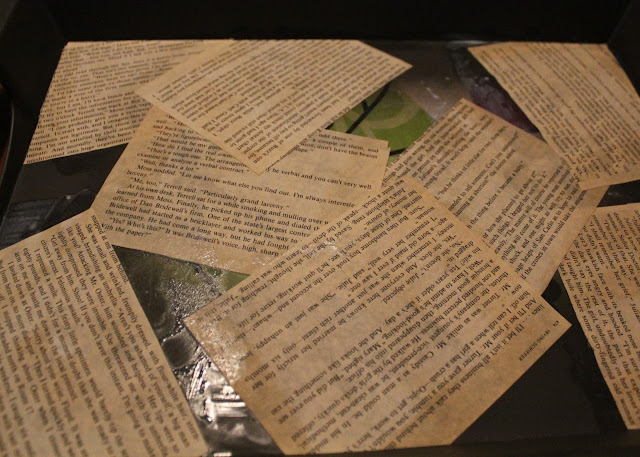 serving tray mod podge book pages serving tray mod podge book pages