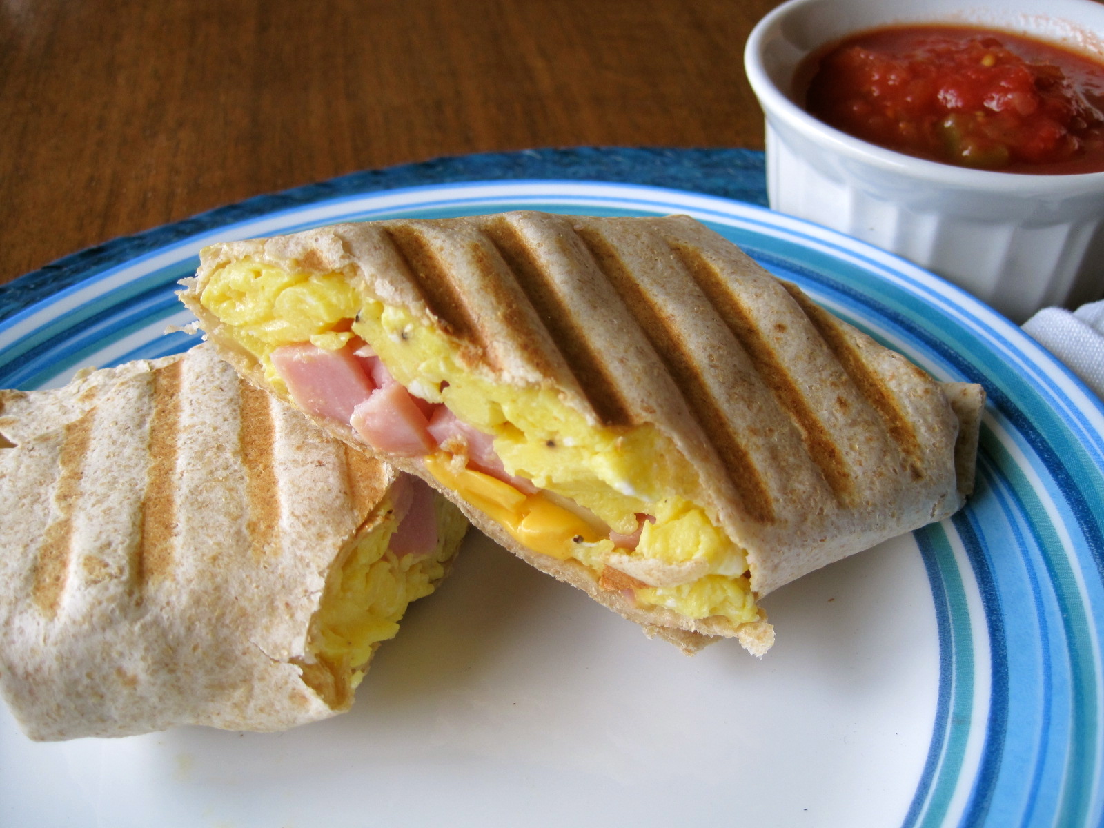 Mrs. Schwartz's Kitchen Grilled Breakfast Burritos