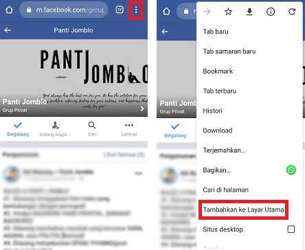 Cara Membuat Pintasan Facebook Di Layar Utama Hp Android Wafbig
