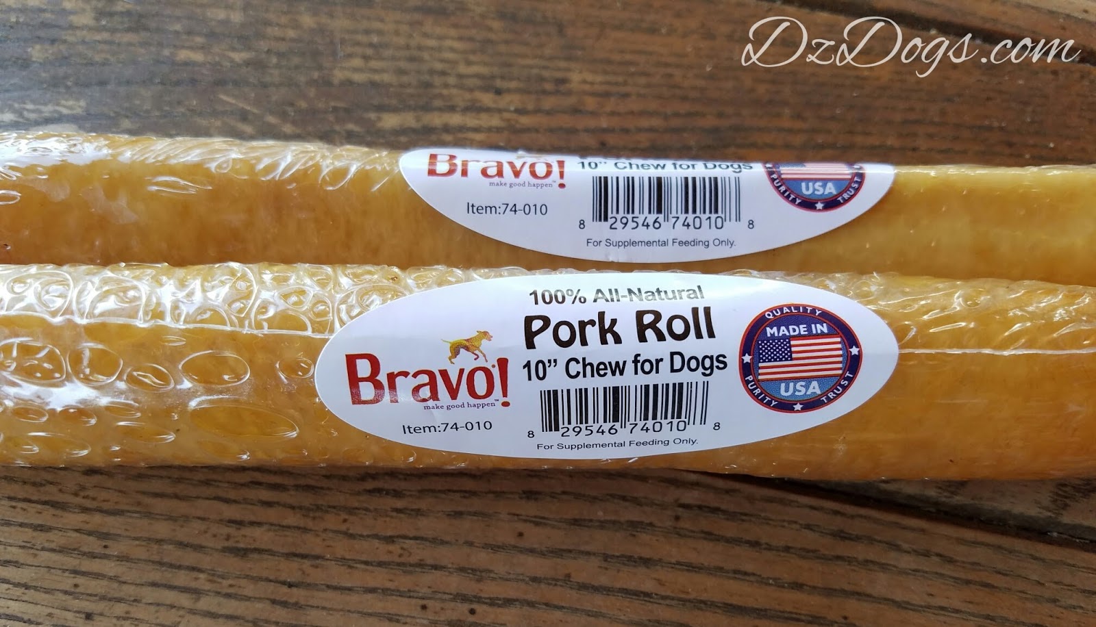 DZ's Adventures 100 AllNatural Pork Rolls for Dogs
