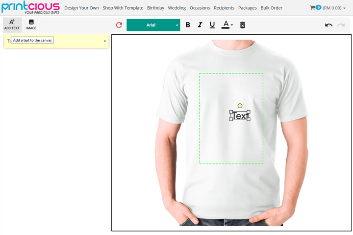Design t shirt sendiri dengan printcious