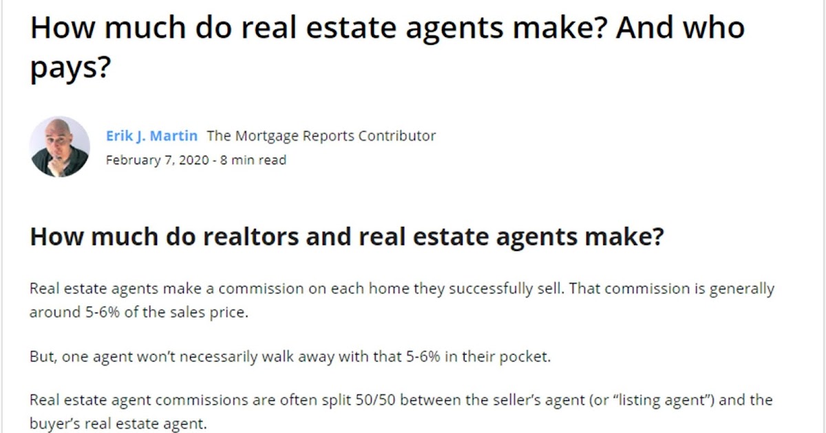 Martinspiration Here's how much a real estate agent makes and why they're worth that fee